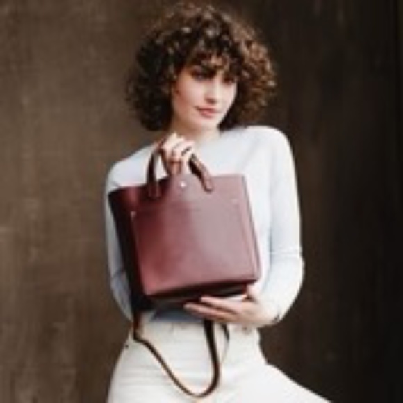 Portland Leather Goods Mini Crossbody Tote - Picture 2 of 11
